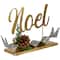 11" Pine & Pinecone NOEL Tabletop Christmas Décor